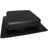 Master Flow® Static Roof Louver Resin, 60" Square, Nfa, Black - Pkg Qty 10