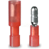 Gardner Bender 20-161P Bullet Splice, M/F Pairs, 22-16 Awg, 0156" Plug, Red - 10 pk.