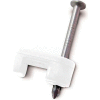 Gardner Bender PSW-100 Coax Staple, 1/4", White - 100 pk.