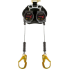 Guardian Diablo 8' Dbl Self Retracting Lifeline, Leading Edge, Galvanized Steel Rebar Hook, 4-1/2"H