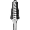 Grobet Radius Nose Cone Carbide Burr 32.89702, Standard Cut, 1/8" Shank DIA, 1-1/2" OAL