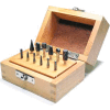 Grobet Carbide Burr Set 32.926, Standard Cut, 1/8" Shank Diameter, 12 Piece Set