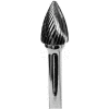 Grobet Pointed Tree Carbide Burr 32.94102, Standard Cut, 1/4" Shank DIA, 6" OAL