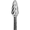Grobet Radius Tree Carbide Burr 32.95720, Aluma cut, 1/4" Shank DIA, 2-3/4" OAL