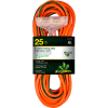 GoGreen Power, 12/3 25' 3-Outlet Heavy Duty Extension Cord, GG-15225, Lighted End