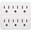 GoGreen Power, GG-16000TW, 6 Outlet Wall Tap - White - Pkg Qty 12