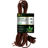 GoGreen Power, GG-24809, 9 Ft Household Extension Cord - Brown - Pkg Qty 10