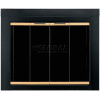 Pleasant Hearth Arrington Fireplace Glass Door Black With Gold Trim AR-1022 43-1/2"L x 33"H