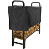Pleasant Hearth 4' Log Storage Rack Half Cover - Weathered-Resistant Polyester LC6-4SC