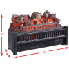 Pleasant Hearth Electric Flame Effect Logs with Heater LH-24