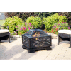 Pleasant Hearth Martin Wood Burning Fire Pit OFW165S, 26" Square, Rubbed Bronze Finish