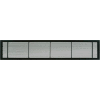 AG10 Series 4" x 12" Solid Alum Fixed Bar Supply/Return Air Vent Grille, Black-Matte