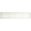 AG10 Series 4" x 30" Solid Alum Fixed Bar Supply/Return Air Vent Grille, White-Gloss