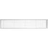 AG10 Series 4" x 30" Solid Alum Fixed Bar Supply/Return Air Vent Grille, White-Gloss w/Door