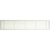 AG10 Series 4" x 42" Solid Alum Fixed Bar Supply/Return Air Vent Grille, White-Matte