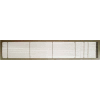 AG10 Series 6" x 24" Solid Alum Fixed Bar Supply/Return Air Vent Grille, Antique Bronze w/Door
