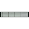 AG20 Series 4" x 24" Solid Alum Fixed Bar Supply/Return Air Vent Grille, Black-Matte