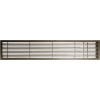 AG20 Series 4" x 36" Solid Alum Fixed Bar Supply/Return Air Vent Grille, Antique Bronze w/Right Door