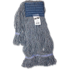 Genuine Joe Earth Mop Mophead Refill, Polyester, Large, Blue - GJO20124