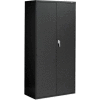 Global Industries 9300 Series Storage Cabinet, Lever Handle, 36"Wx18"Dx72"H, Black, Assembled
