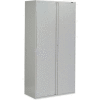 Global Furniture 9300 Series Storage Cabinet, Recessed Handle, 36"Wx18"Dx72"H, Gray, Assembled
