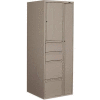 9300P Series Personal Tower, 2 Box/2 File Drawers On Right, 24"W x 24"D x 65-1/4"H, Ivory