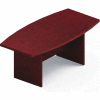 Global™ Boardroom Table - Boat Shaped - Laminate - 72"L x 36"W - Quartered Mahogany