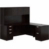 Offices To Go™ L Desk with Hutch - 72" - American Espresso - Bundle #12