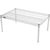 Nexelate® Silver Epoxy Wire Dunnage Rack - 30"W x 24"D x 14"H