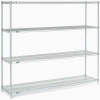Nexelate® Silver Epoxy Wire Shelving Starter Unit - 5 Tier - 60"W x 24"D x 86"H