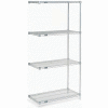 Nexel® Poly-Z-Brite® Wire Shelving Add-On Unit - 5 Tier - 42"W x 18"D x 63"H