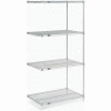 Nexel® Poly-Z-Brite® Wire Shelving Add-On Unit - 5 Tier - 30"W x 21"D x 63"H