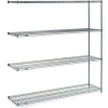 Nexelon® Wire Shelving Add-On Unit - 5 Tier - 60"W x 24"D x 74"H