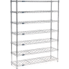 Nexel® Wine Rack - 63 Bottle 36"W x 14"D x 63"H, Chrome