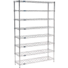 Nexel® Wine Rack - 72 Bottle 36"W x 14"D x 74"H, Chrome