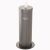Glaro Floor Standing Sanitary Wipe Disp.,w/Logo, Silver Vein w/One Roll of Antibac. Wipes-F1027-S-SV