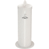 Glaro Floor Standing Sanitary Wipe Disp.,w/Logo, White w/One Roll of Antibac. Wipes-F1027-S-WH