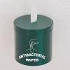 Glaro Wall Mount Sanitary Wipe Dispenser, w/Logo, Hunter Green - W1015-S-HG