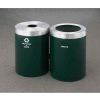 Glaro Value Recyclepro 2 Unit Satin Black/Satin Aluminum, (2) 41 Gallon, Bottles/Cans/Waste - 2042-2