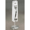 Floor Standing Satin Aluminum Wet Umbrella Bag Holder