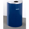 Glaro Value Recyclepro Single Stream Half Round Gloss Chrome, 16 Gallon Waste - W1899V