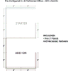 Interion® Pre-Configured Office Cubicle - 6'W x 6'D x 60"H - Add-On Kit - Blue