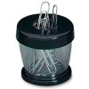GEM® Magnetic Paper Clip Dispenser, Black/Clear, 1 Each