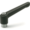 J.W. Winco 6NA06K Zinc Die-Cast Adj Lever w/ Stainless Steel Components M6 x 1.0 Tapped Thread