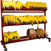 Ready Racks™ Two-Tier Hose Cart - Holds Up to 2000' of 2-1/2" Hose