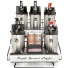 Rack, w/ (6) Lever Top Pots, (2) X 3-wide