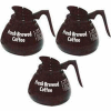 Grindmaster-Cecilware 98005 - Glass Decanters / Regular / Black Handle / 3 Pack