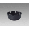 Gessner 263-M-BK - Deep Area Ashtray, Black, 1-3/4"H x 4" Diameter, 72/Pack