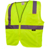 GSS Safety 1001 Standard Class 2 Mesh Zipper Safety Vest, Lime, 4XL