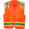 GSS Safety 1504 Premium Class 2 Fall Protection Mesh 6 Pockets Safety Vest, Orange , 2XL